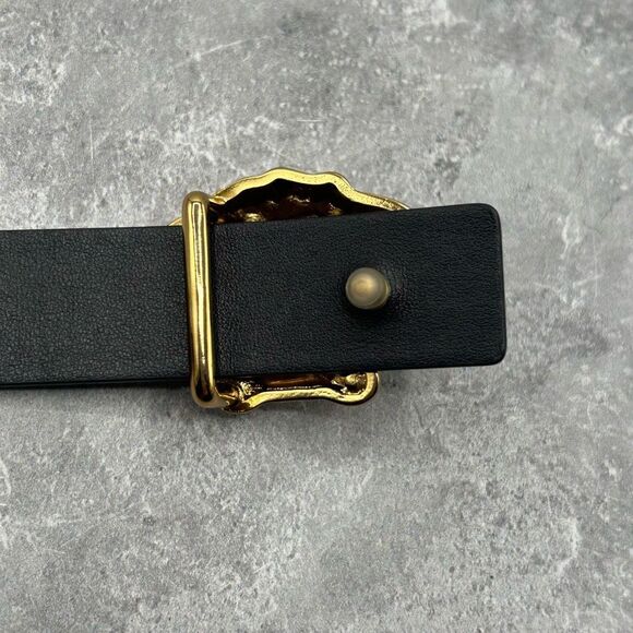NWT Versace Teens La Medusa Hibiscus Print Reversible Belt Size L With Box main image 9